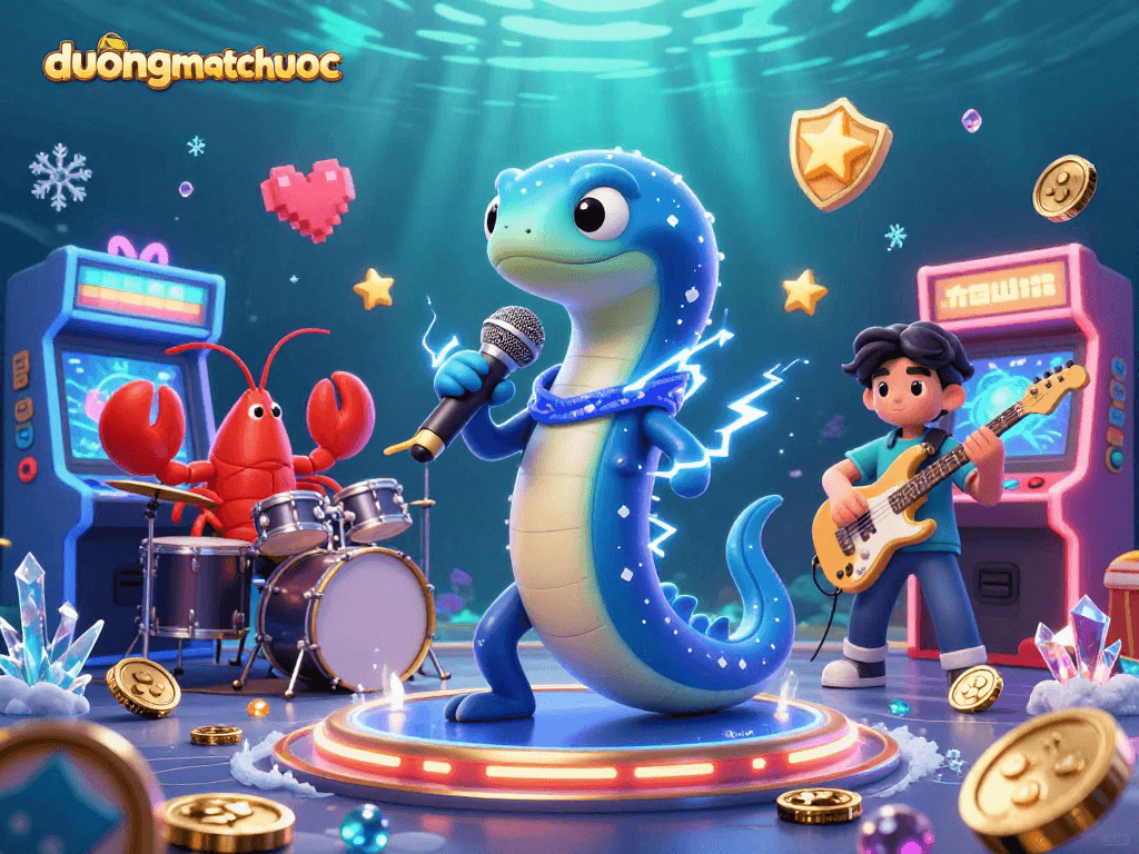 Experience the captivating action in duongmatchuoc with vibrant characters in an underwater casino.