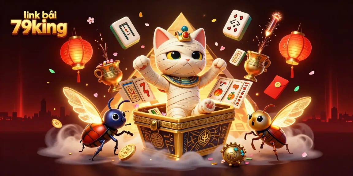 Experience the thrill of gaming with the link vào 79king featuring a vibrant pyramid casino scene.