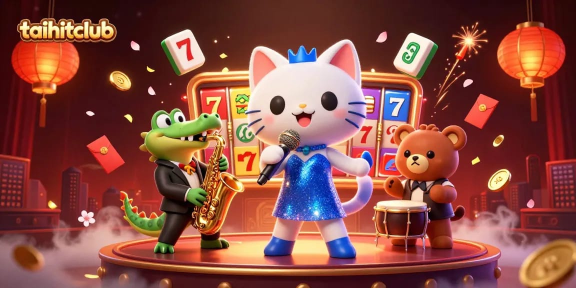 Join the taihitclub for a thrilling casino night with lively characters and vibrant game elements.