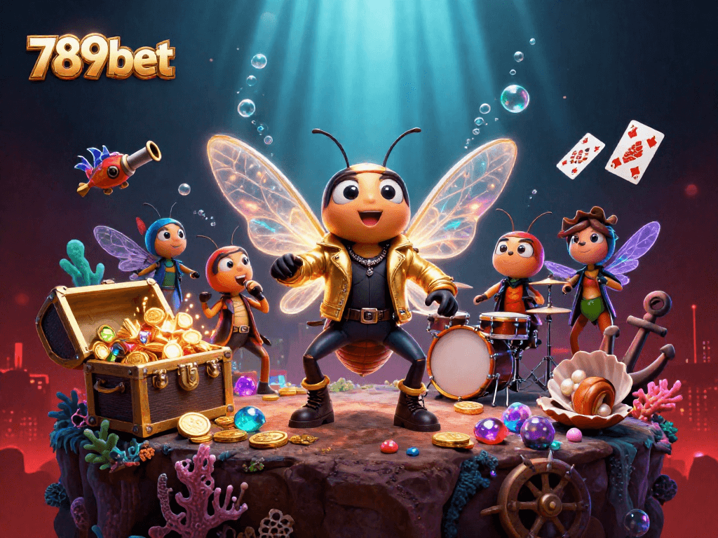 Experience thrilling casino adventures with 789bet in this vibrant 3D illustration.