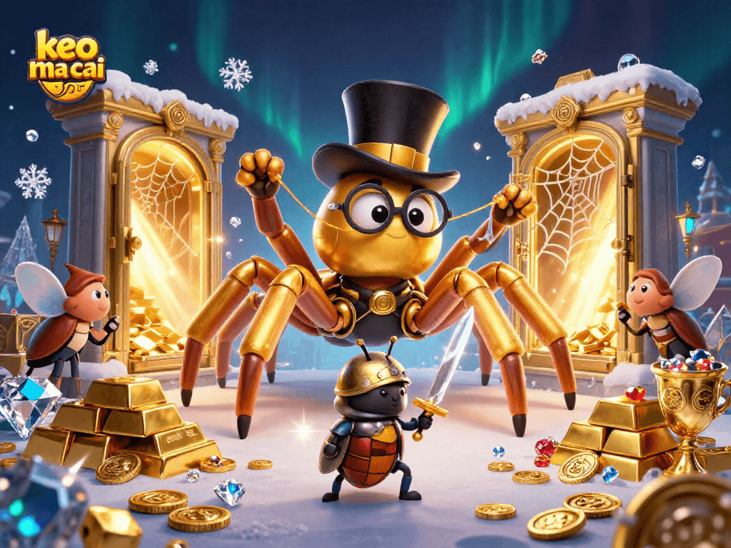 Experience thrilling action with keo nha cai in a vibrant casino scene featuring gold treasures.