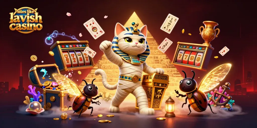 Immerse yourself in sites like Lavish Luck Casino with 3D illustrated action featuring unique game elements and characters.