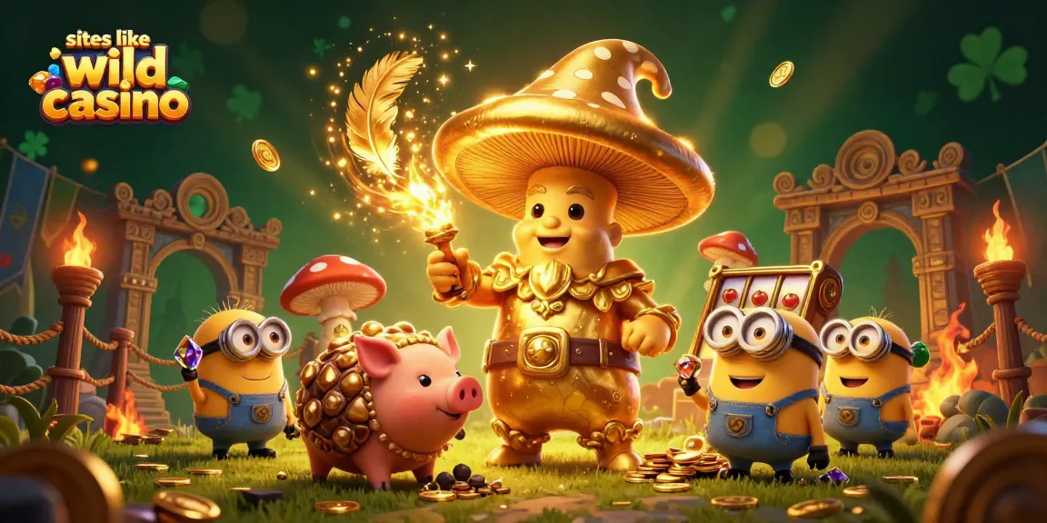 Immerse yourself in the magic with this vibrant scene of sites like wild casino featuring enchanting characters and game elements.