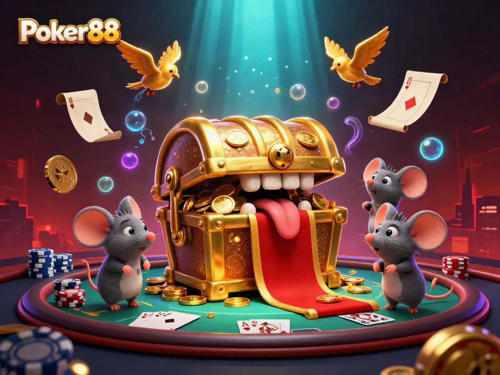 Engage the excitement of Poker88 with vibrant poker scenes featuring stacks of chips and dynamic players.