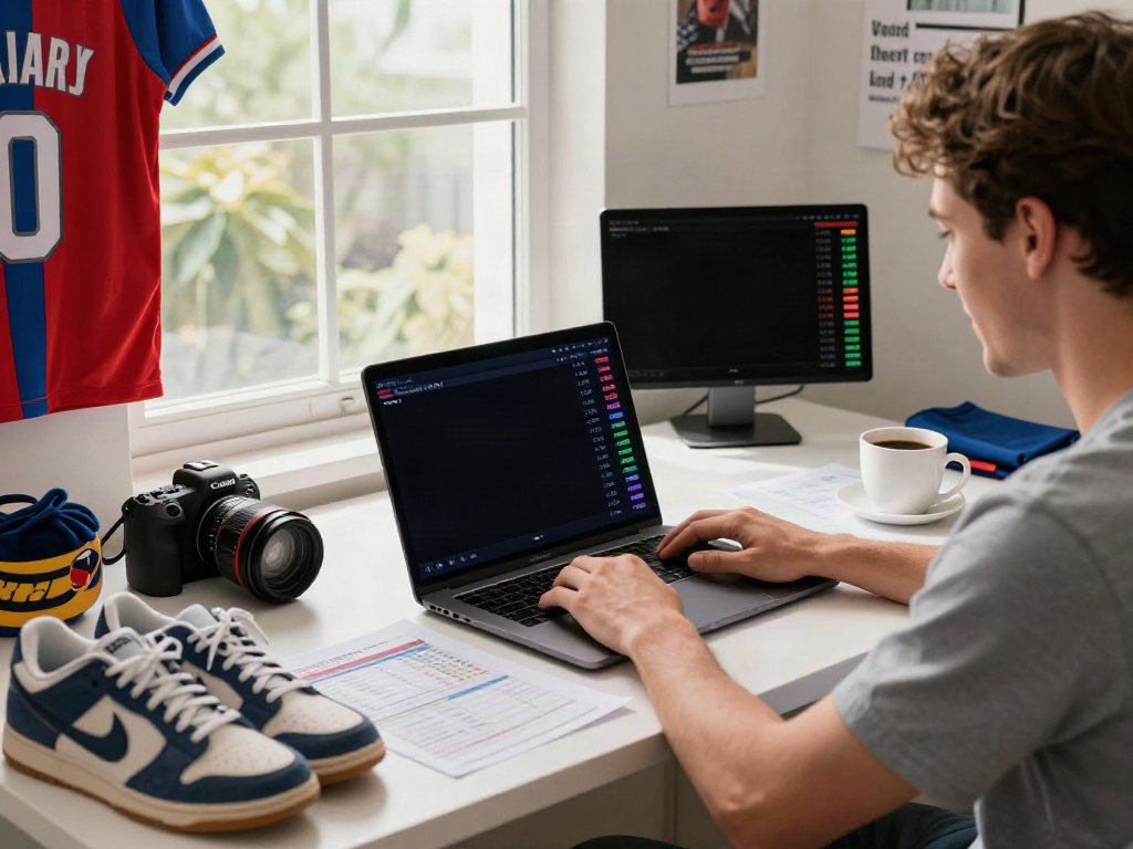 WWBOLA sports betting environment with live matches and analyzing equipment.