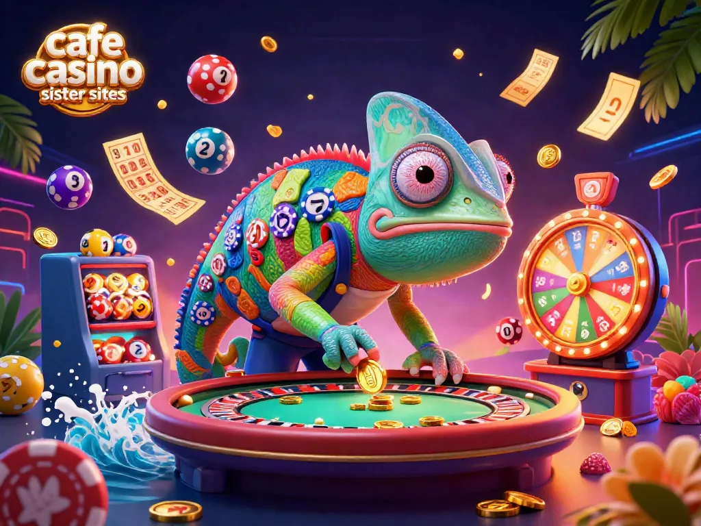Engage with cafe casino sister sites, where fun meets fortune in a vibrant 3D casino scene.