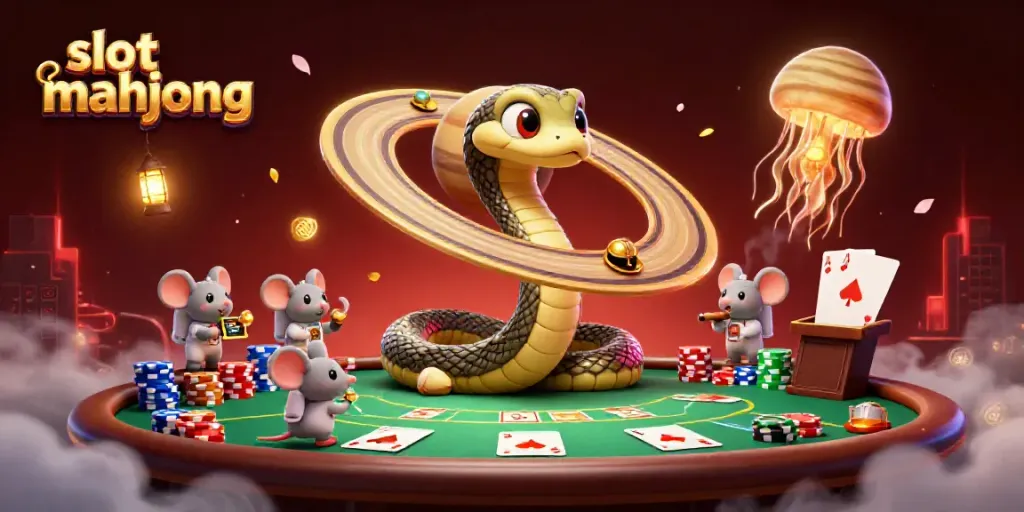 Permainan slot mahjong yang mengasyikkan dengan karakter menarik dalam ilustrasi 3D yang dinamis.
