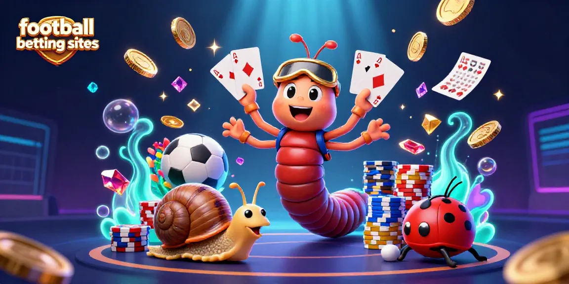 Engage with leading football betting sites through a vibrant illustration showcasing dynamic betting elements.