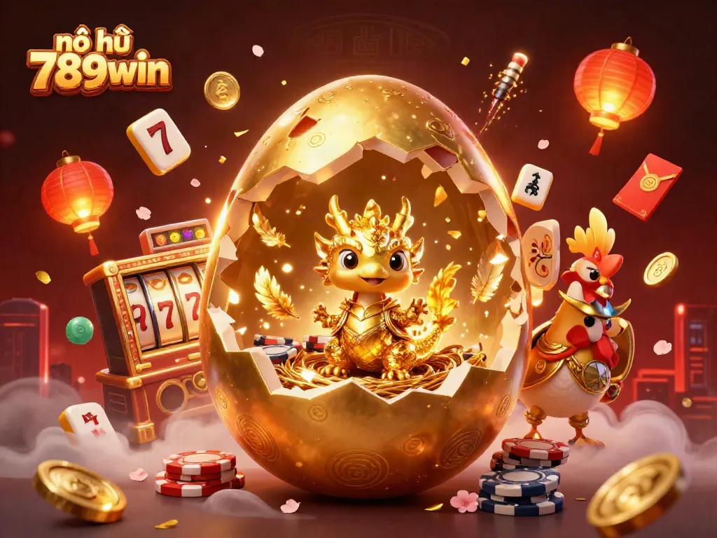 Experience thrilling action in nổ hũ 789win with golden dragon guardians and dynamic slot elements.