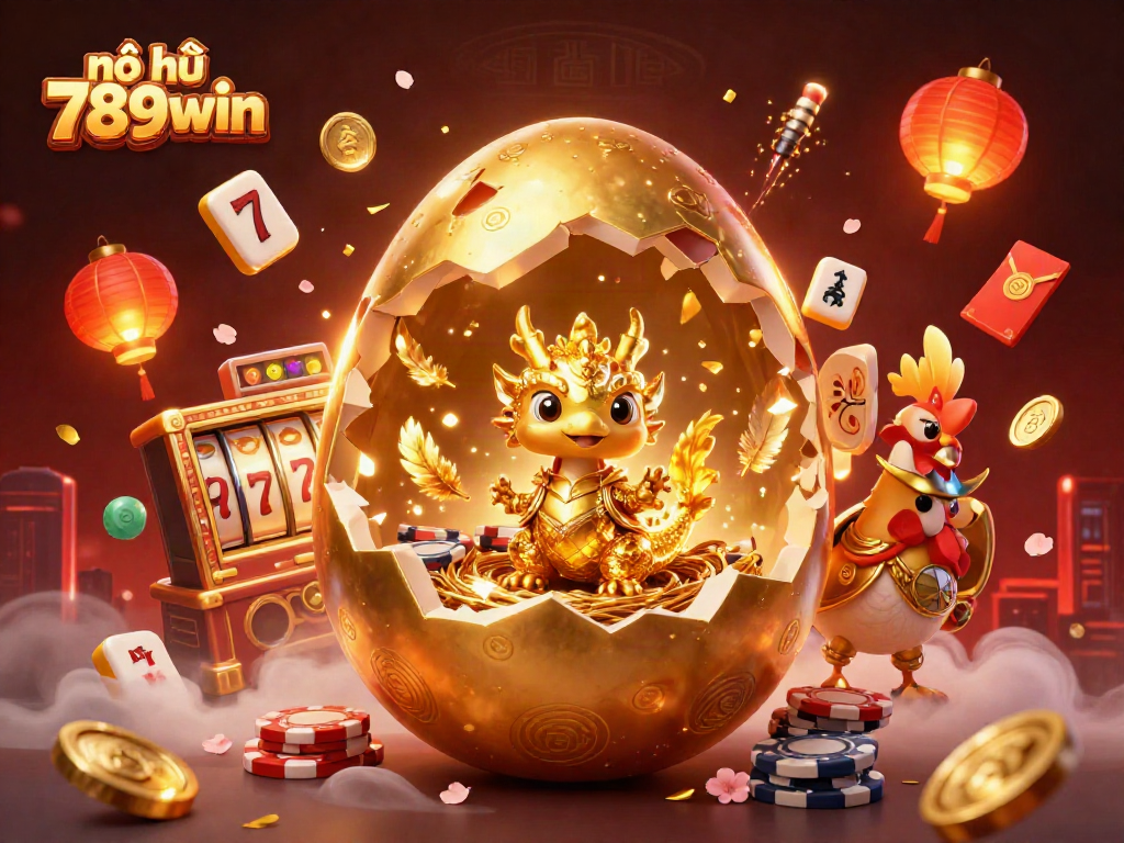 Experience thrilling action in nổ hũ 789win with golden dragon guardians and dynamic slot elements.