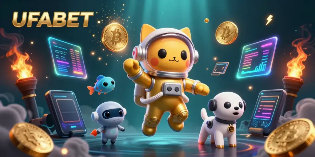 Engage with UFABET, experiencing exciting online gaming with a vibrant 3D casino atmosphere.
