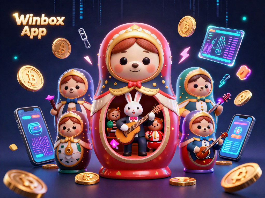 Experience the excitement of the Winbox App with dynamic 3D casino characters and crypto elements!