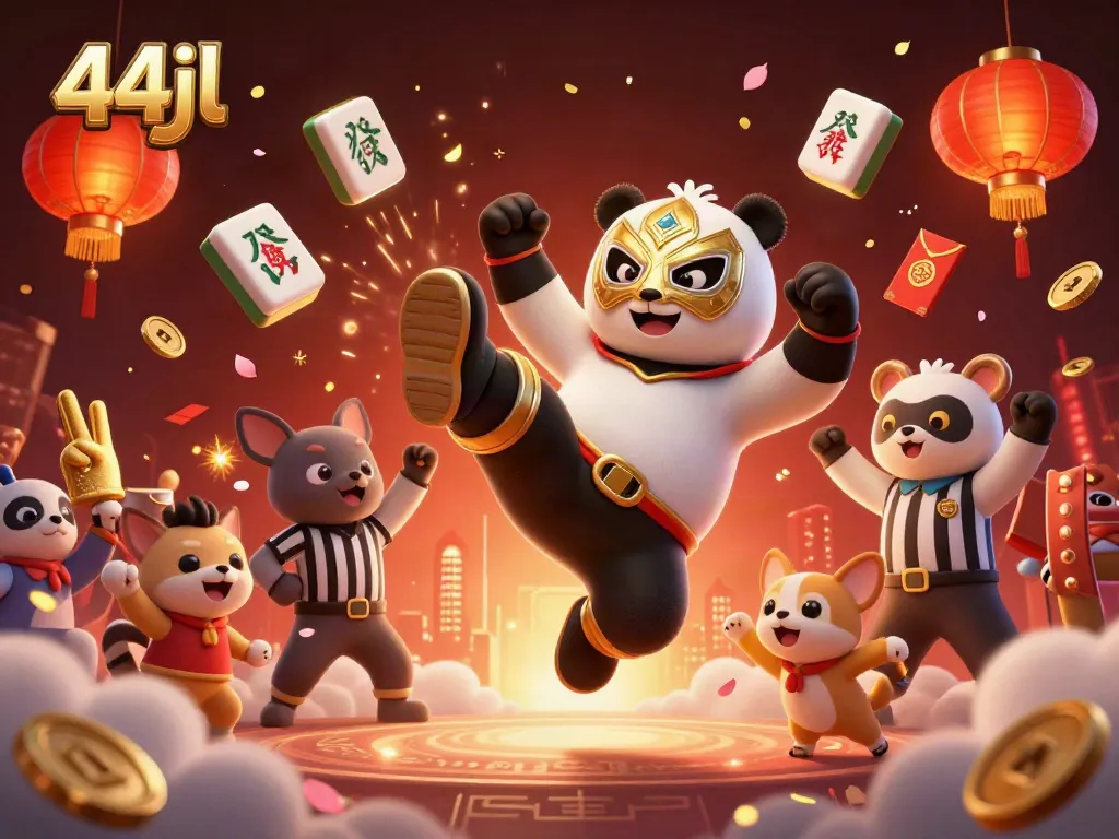 Engage in thrilling gameplay with 44jl, featuring a vibrant casino scene with dynamic characters and elements.