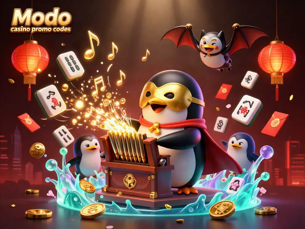 Experience exclusive modo casino promo codes with a captivating 3D illustration of gaming excitement.