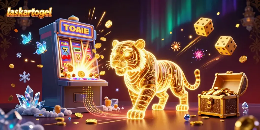 Experience thrilling gameplay with Laskartogel's dynamic casino scene filled with jackpots and excitement.