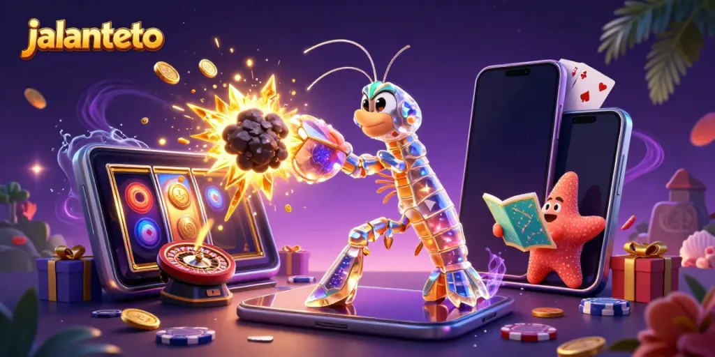 Jalantoto memberikan pengalaman judi togel dengan transaksi cepat dan aman dalam ilustrasi 3D kaya warna.