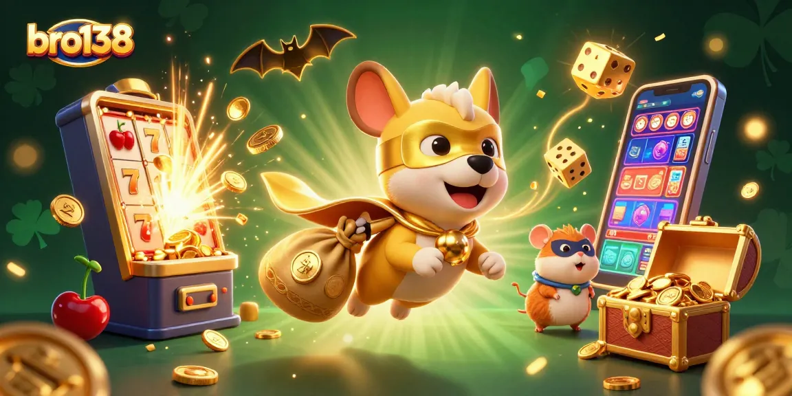 Play exciting slots at bro138 with vibrant characters and dynamic casino elements.