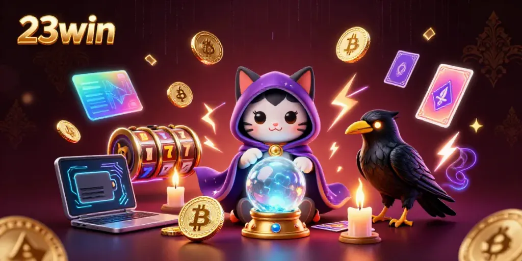 Experience the excitement of 23win casino with vibrant characters and dynamic gaming elements.